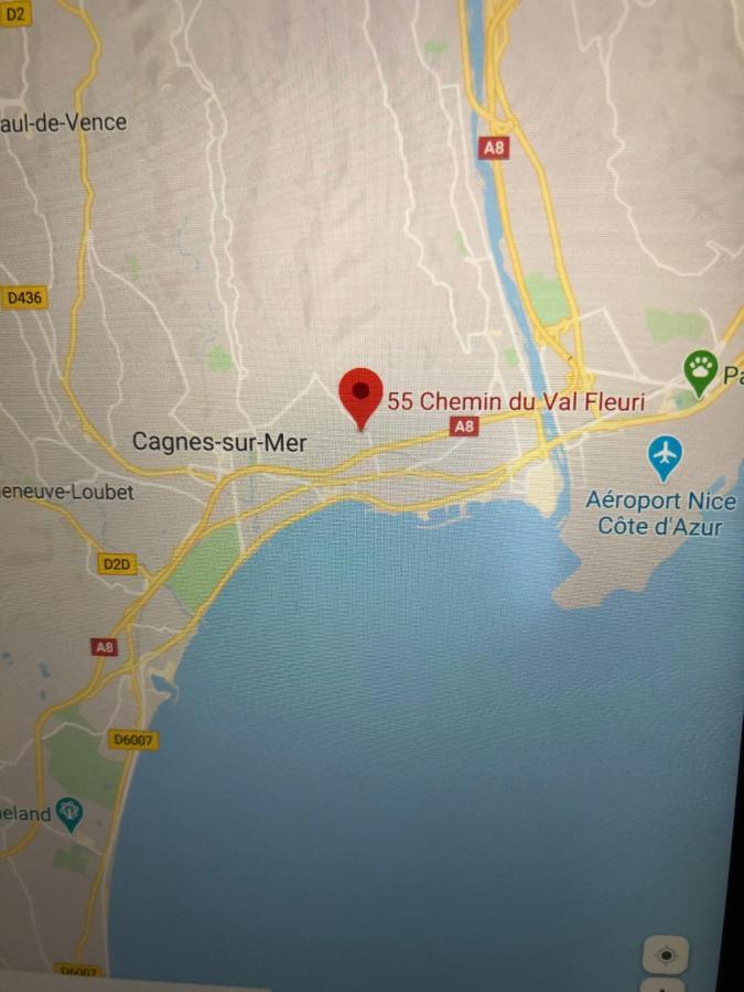 Villa C3 Arthur Rimbaub chambre d’hôte piscine proche mer plage 600m Cagnes-sur-Mer Exterior foto